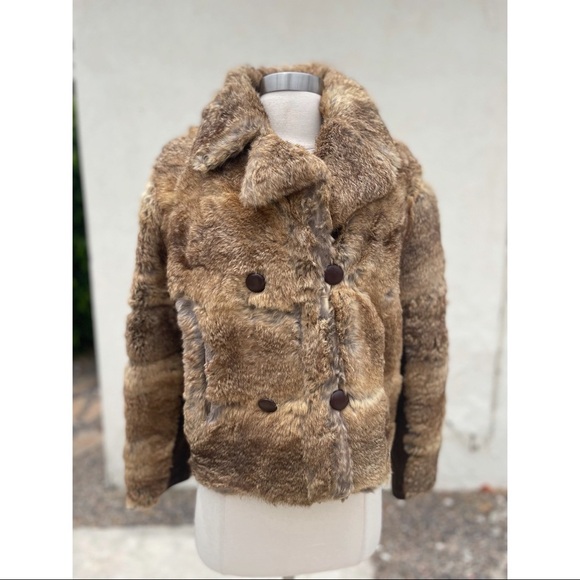 Rabbit fur jacket size 12 - Picture 3 of 8